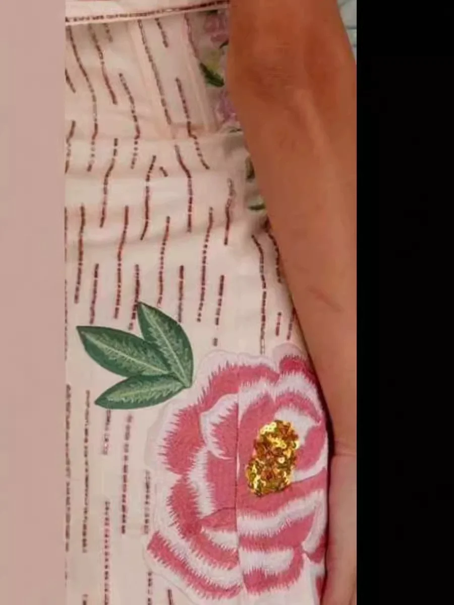 꽃 드레스 여성용 끈이 없는 민소매 꽃무늬 Boho Pencil Vestidos 2025