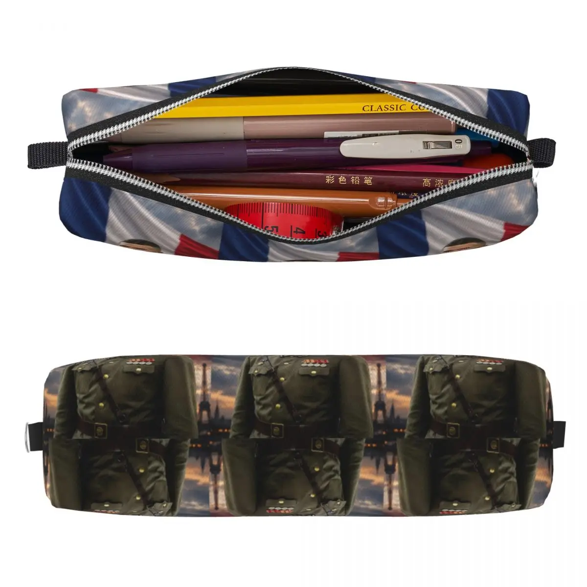 M-Mbappe Dictator Meme Pencil Case Pencilcases Pen Box for Student Large Storage Bag Office Gifts Accessories