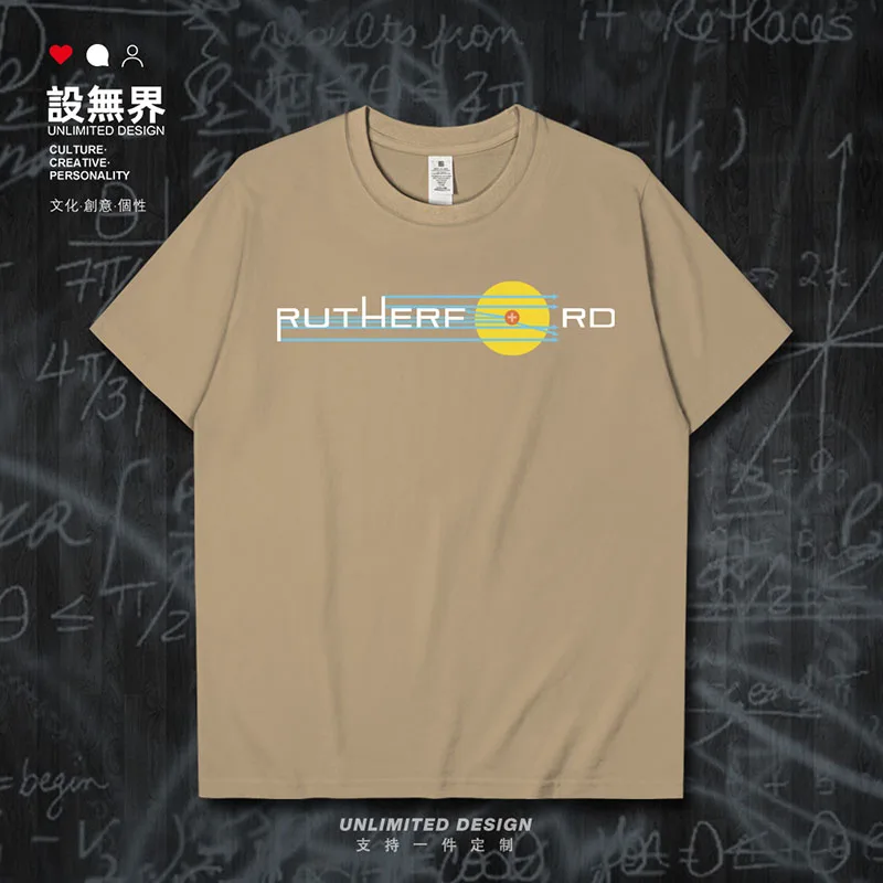 Celebridad Rutherford científicos físico nuclear Nueva Zelanda 100 Camiseta de algodón Camiseta casual Ropa de moda Tops de verano 01