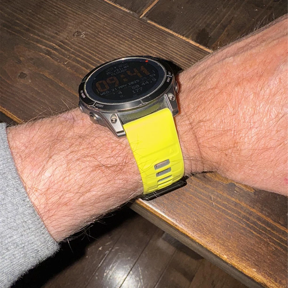 Fenix8 حزام (استيك) ساعة ل Garmin Fenix 8 47 مللي متر 51 مللي متر E 7 7X/Epix Pro/6 6X 5X Plus/Enduro 3 QuickFit 26 مللي متر 22 مللي متر سيليكون حزام سوار