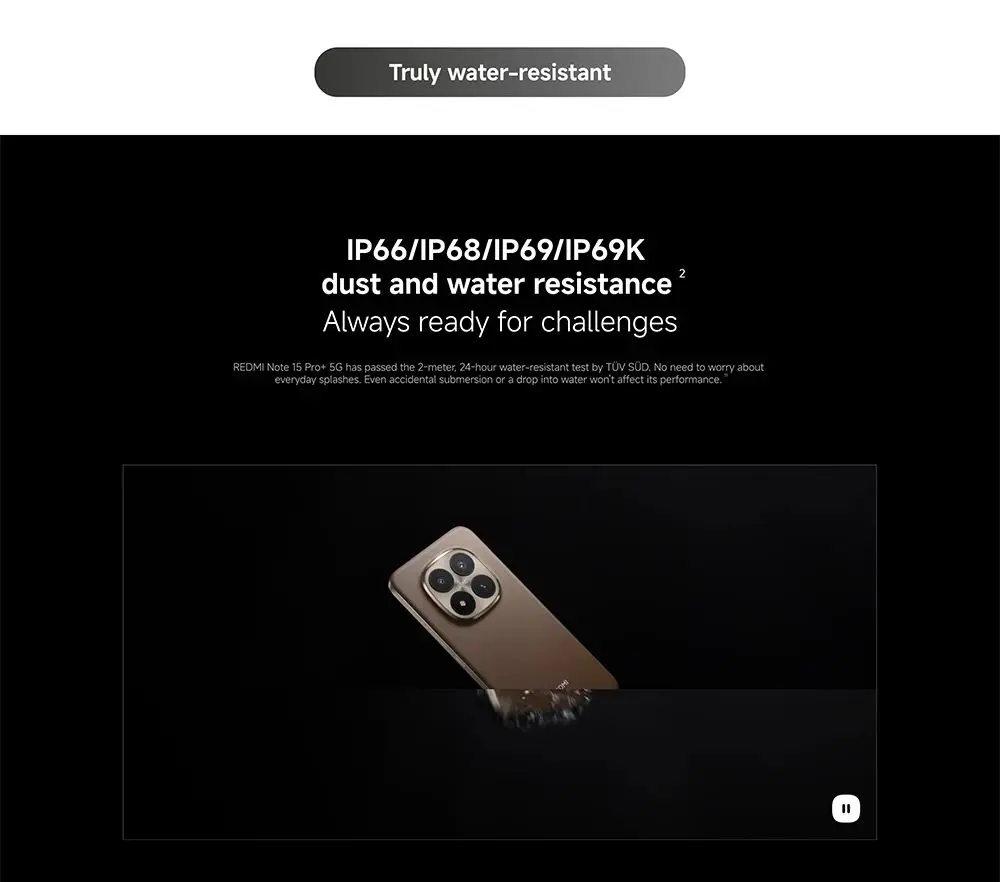 Xiaomi Redmi Note 15 Pro Plus 5G Global Version 6.83" 120Hz AMOLED Smartphone Snapdragon 7s Gen 4 200MP OIS Camera 6500mAh 100W Fast Charging NFC