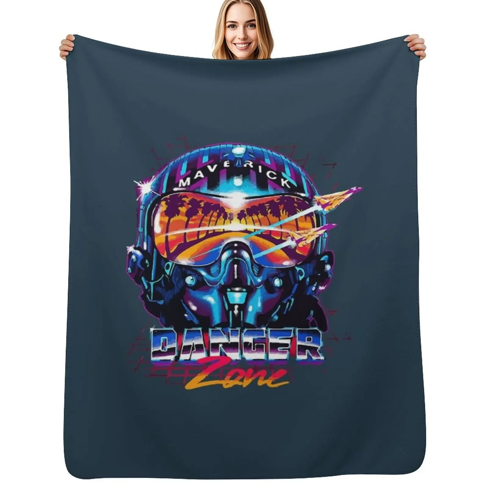 Maverick Danger Zone Throw Blanket Reusable Durable Soft Blanket for All Seasons
