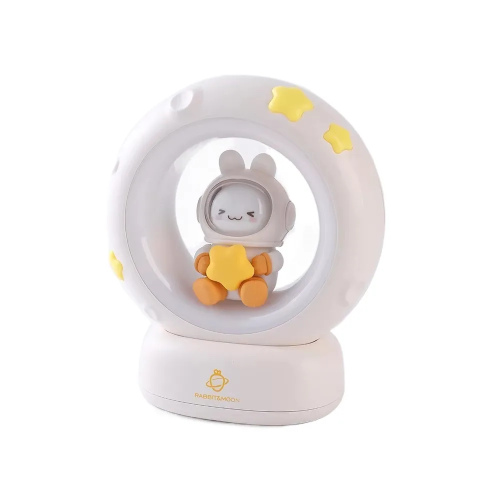 

USB Charging Rabbit Cat Night Light Adjustable Brightness Soft Light Cartoon Rabbit Lamps Decorative Eye Protection