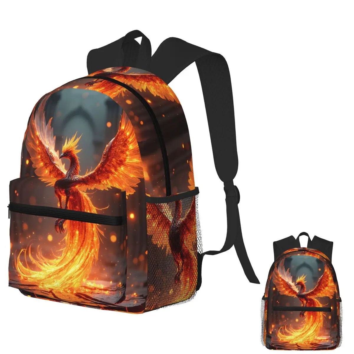 

The Rebirth Of The Phoenix Student Backpack School Bag Hiking Travel Daypack for Boys Girls Fashion Bookbag Shoulder Bags