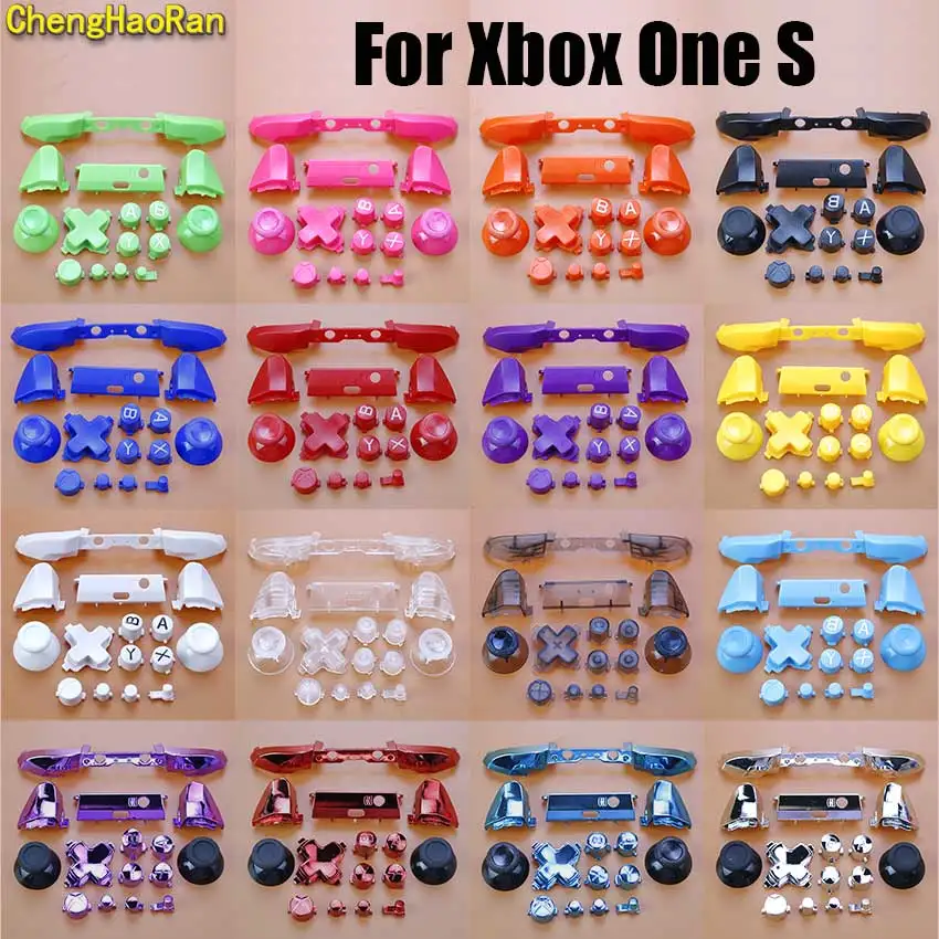 

For Xbox One S Slim Controller Buttons Kit Joystick Cap ABXY Key L R LB RB Bumper Trigger Buttons Mod Kit Game Accessories