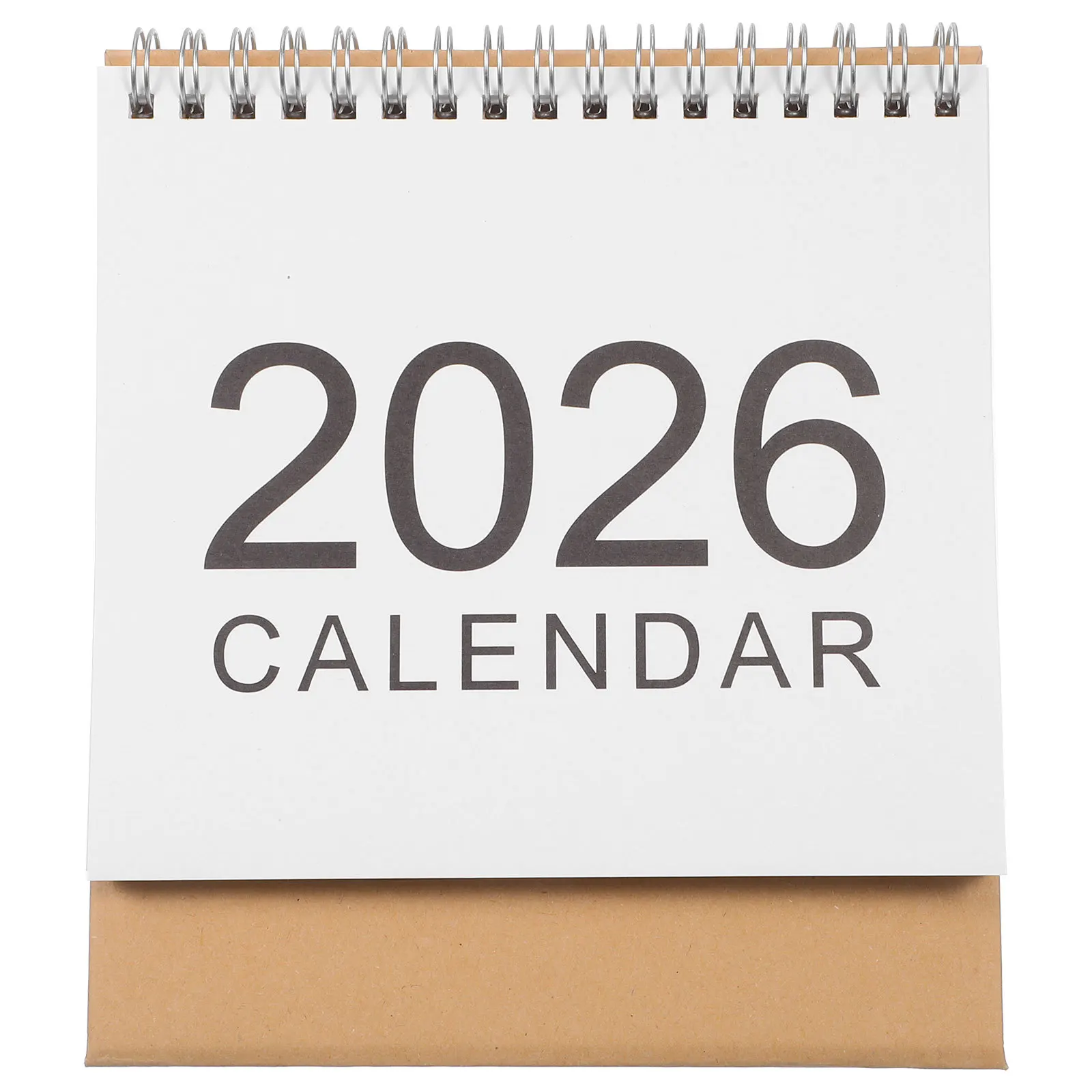 

Small Desktop Calendar 2026 Standing Flip Format Minimalist Design Full Year Planning Tool for School Office Daily Task