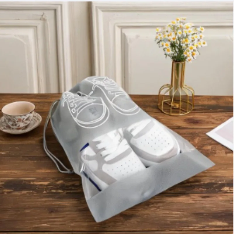 Nonwoven Shoe Bags, Drawstring Shoe Storage Bag, Dust-Proof Travel Pouch for Closet, Home, Sneaker Organizer, Portable Reusable