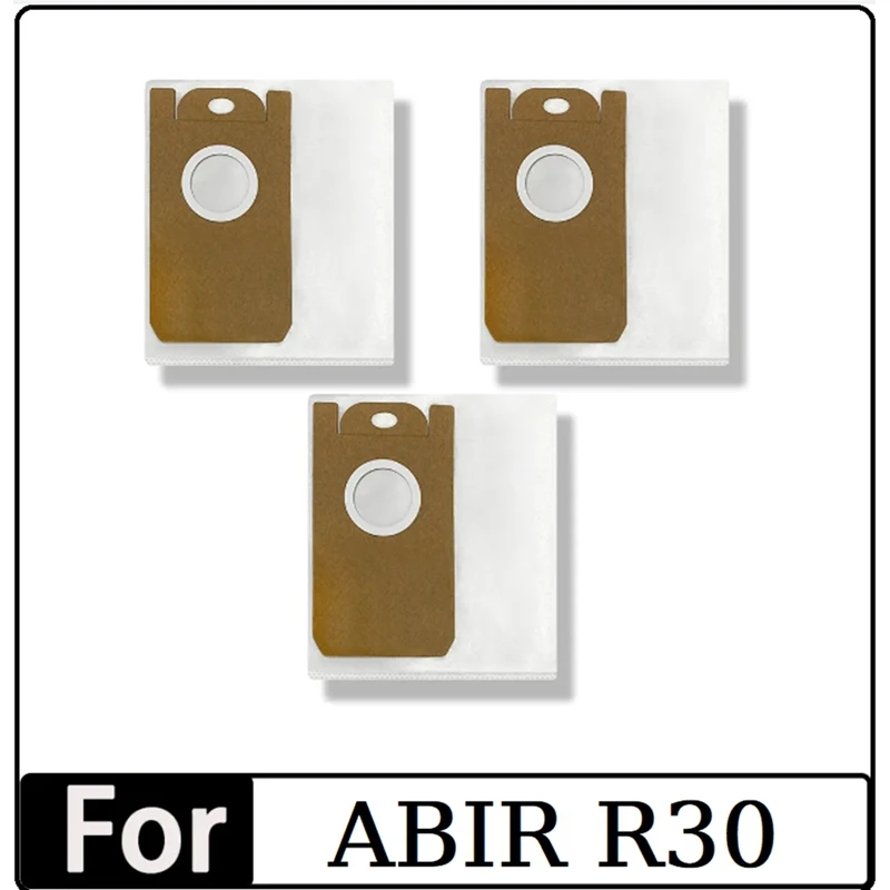 3Piece Replacement Parts For ABIR R30 Robot Vacuum Cleaner Dust Bag Household Cleaning Garbage Bag