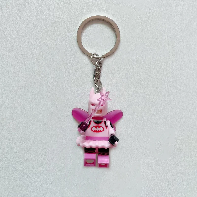 Handmade 3D Fairy keychain pink y2k bag charm