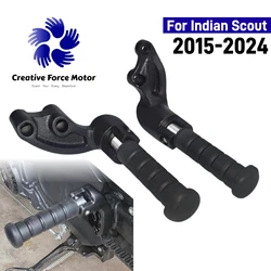 Motorcycle Foot Pegs Rear Passenger Footrest Mount bracket For Indian Scout 2015-2024 Scout Bobber 18-24 Scout Sixty 16-24 Rogue