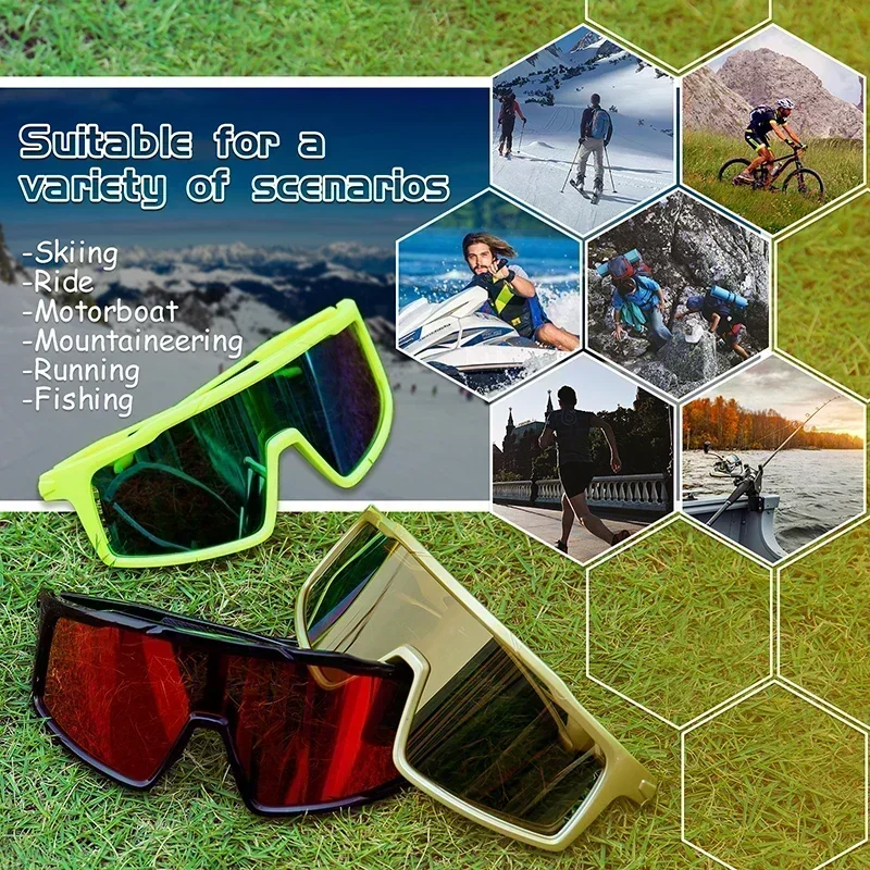 NRC Bike Cycling Glasses Man woman Cycling Sunglasses UV400 Eyepieces Outdoor Bicycle Eyewear Golf Sports Dark Glasses