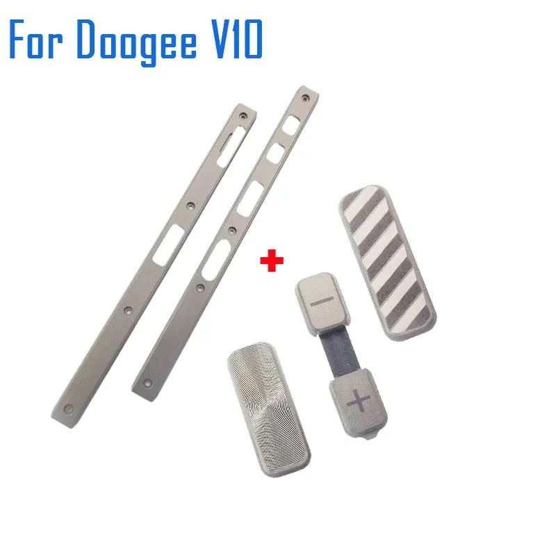 Original Doogee V10 V11 Middle Side Plastic Frame Housings Cover Bumper Power Volume Custom Button For DOOGEE V11 Smart Phone