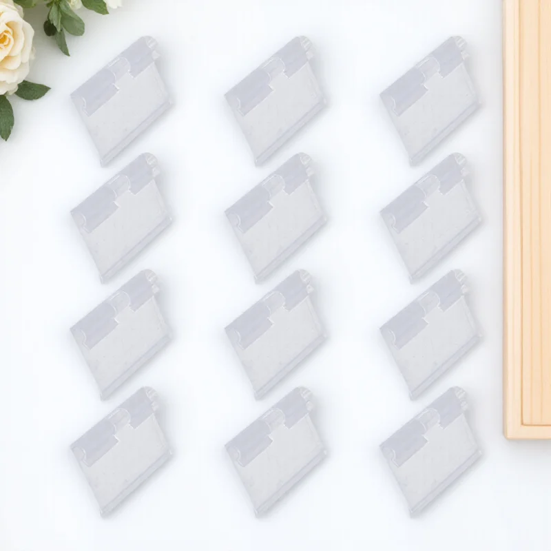 

30pcs Plastic Price Tag Labels Supermarket Shelf Tags Transparent File Folder Markers Label Holders For Goods Diy