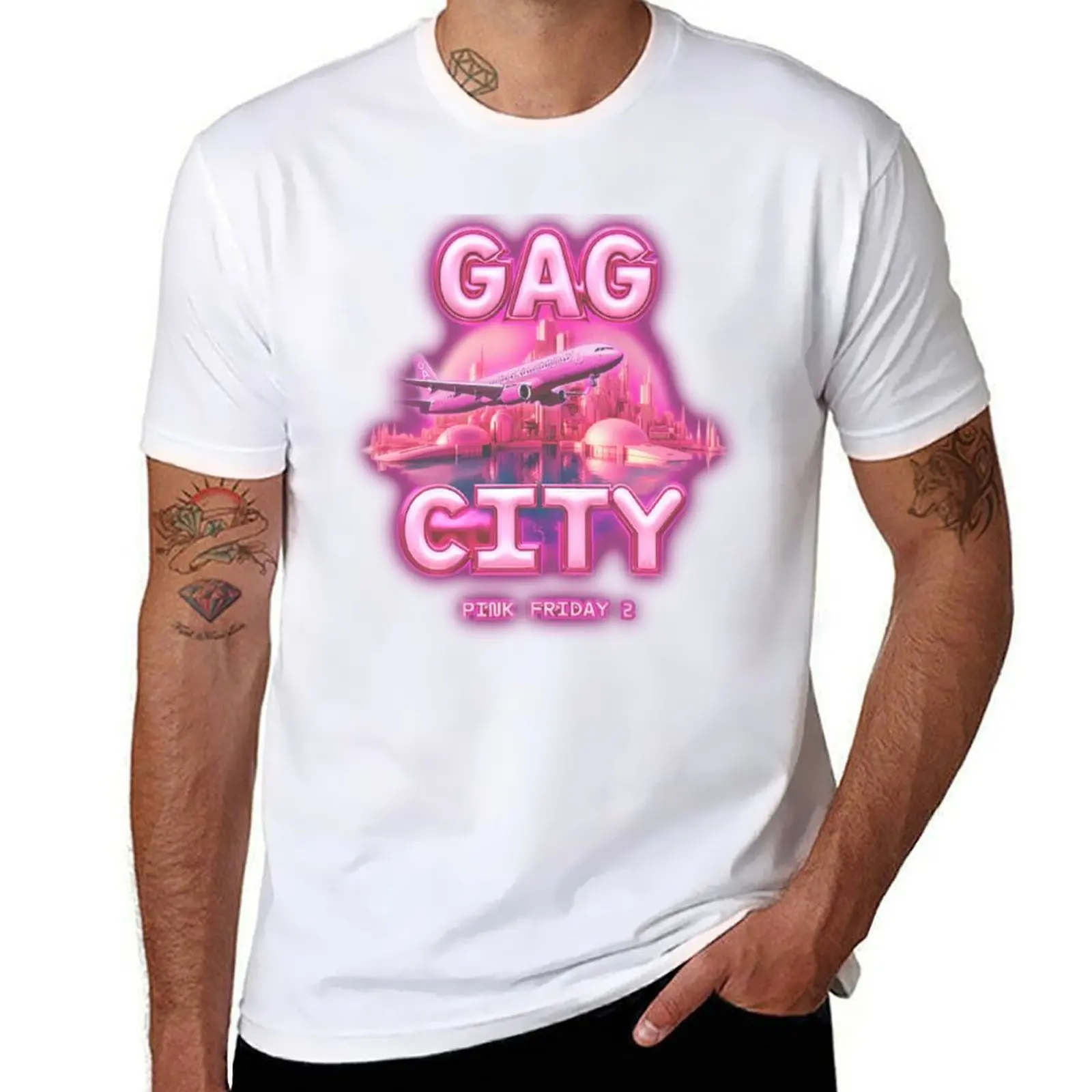

pink friday 2 gag city T-Shirt funny t shirts man cotton t shirts high quality t shirt for man 100 percent cotton T-Shirt
