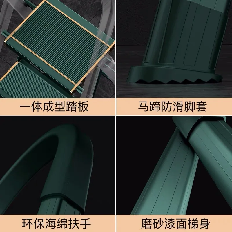 Drabina domowa ze stopu aluminium, teleskopowa drabina rozkładana, pogrubiona, składana, wielofunkcyjna, przenośna.