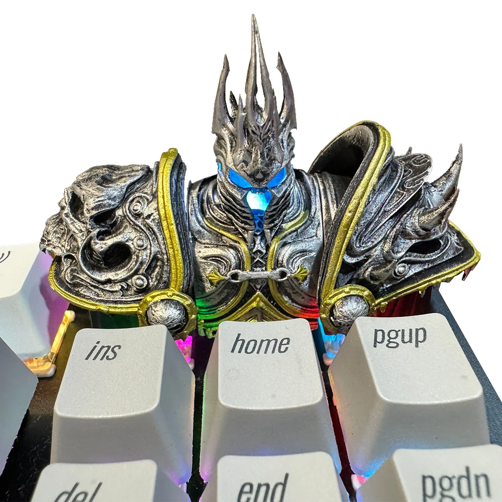 

Настроить полимерные колпачки для клавиш с 3D принтом Lich King, персонализированные колпачки для клавиш, подарки, механическая клавиатура, игровые колпачки для клавиш с подсветкой, сделай сам