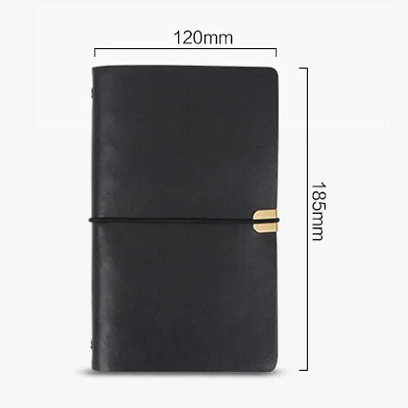 Journal Notebook Retro Strap Notebook A6 Notepad Pu Soft Loose-leaf Diary Manual Book