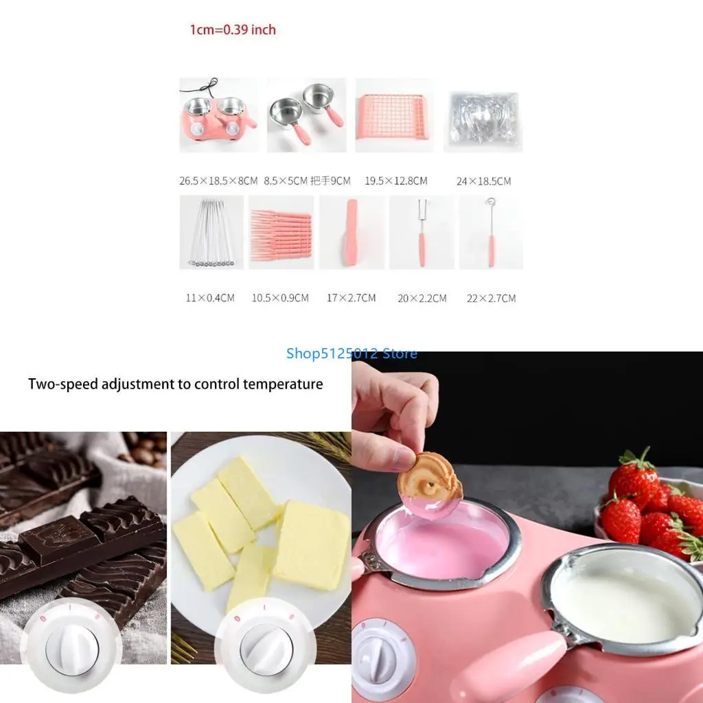 G8TC Chocolate Fountain DIY Kitchen Tool with Heart-shape Mold for Soap Making