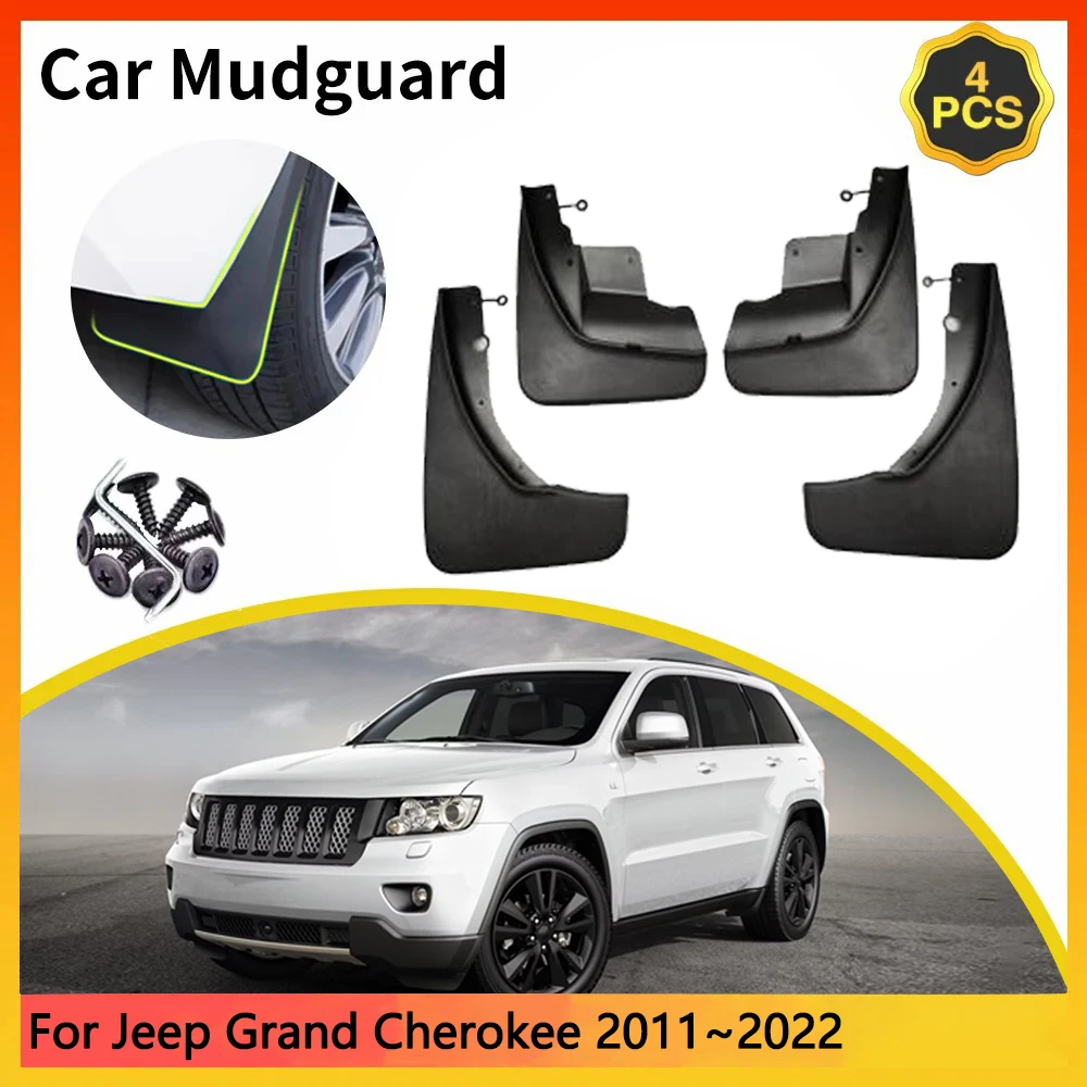 

For Jeep Grand Cherokee 2011~2022 2012 2013 2014 WK WK2 MK4 4th Car Mudguards Mudflap Mudguard Splash Guards Mud Flaps Fender