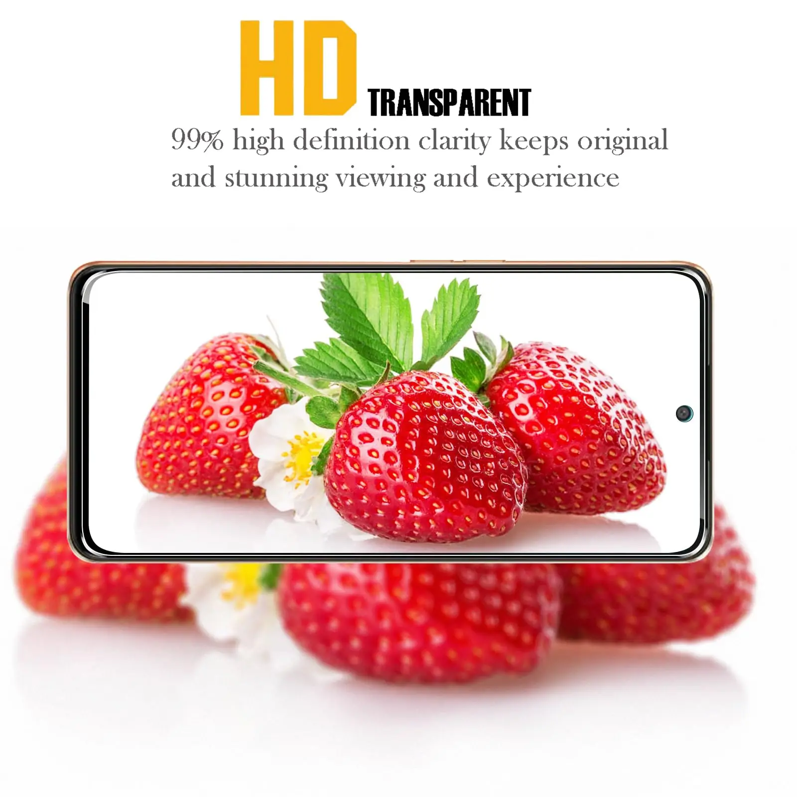 Displayschutzfolie für OPPO A79 5G, gehärtetes Glas, HD-Kristall, 9H, kratzfestes Gehäuse, freundliches Glimmer, hohes Aluminium – Detail 7