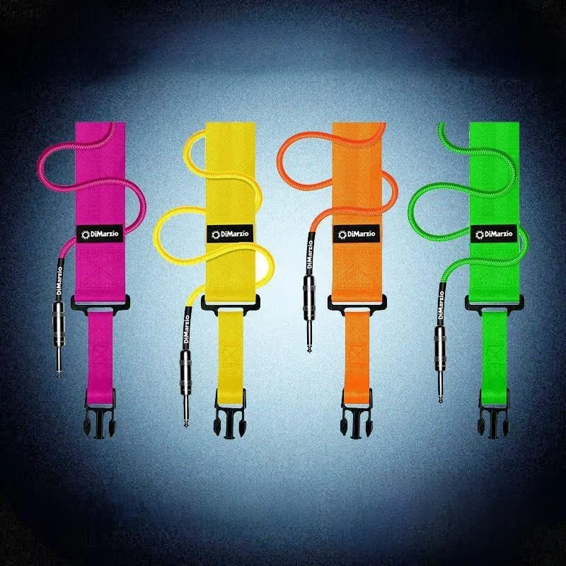 Dimarzio DD2200230024 Tali Gitar Nilon Bass Kayu Dapat Dilepas Anti Hilang Bule Sle Buatan AS