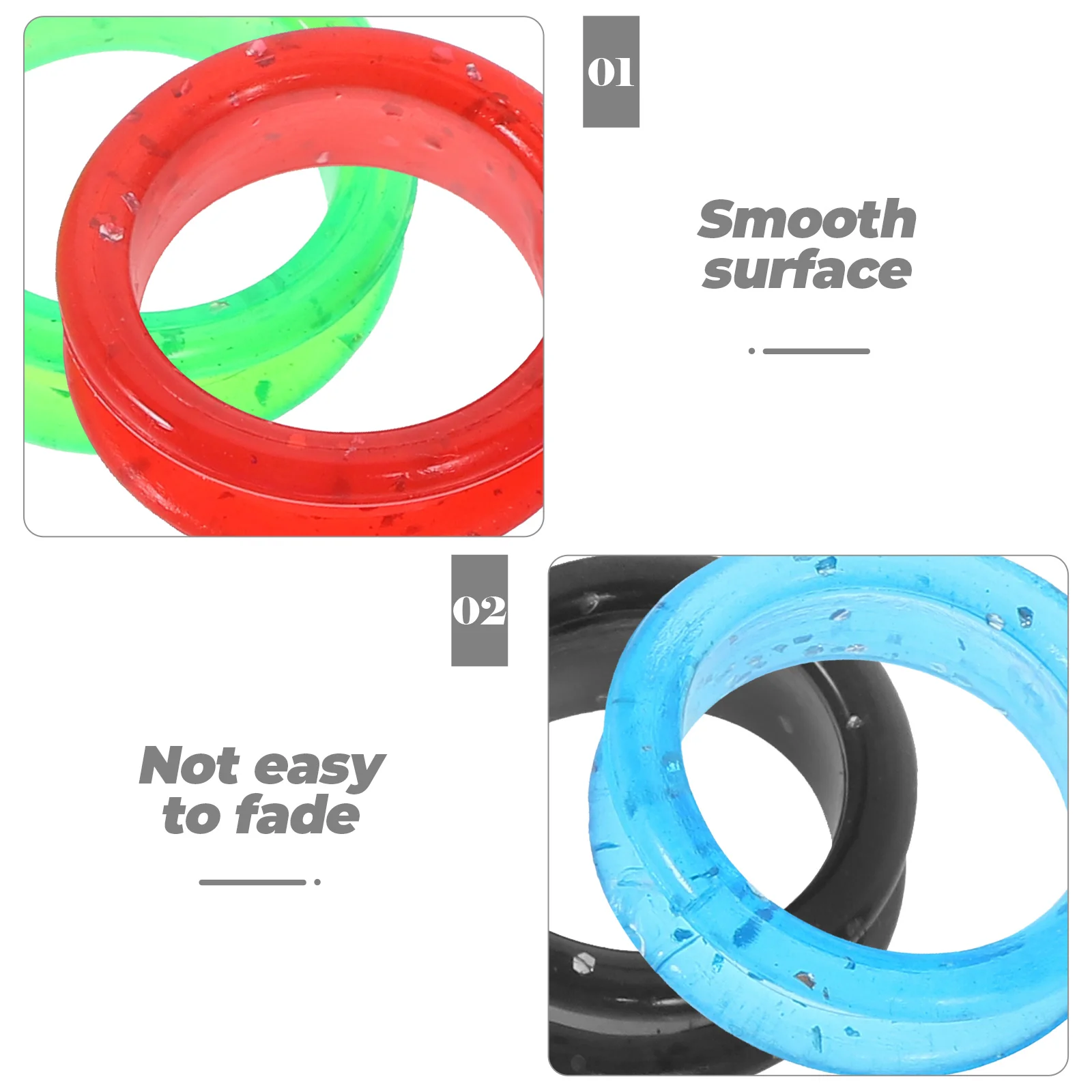 

20pcs Silicone Scissors Finger Ring Hair Salon Finger Protective Cover Shears Rings Barber Tool Pet Grooming Accessories Non