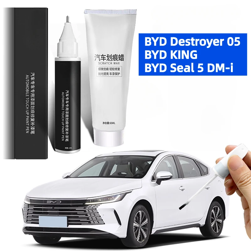 

For BYD Chazor seal 5 DM-i BYD King 2024 2025 Car Paint Repair Pen Original Black White Car Paint Repair