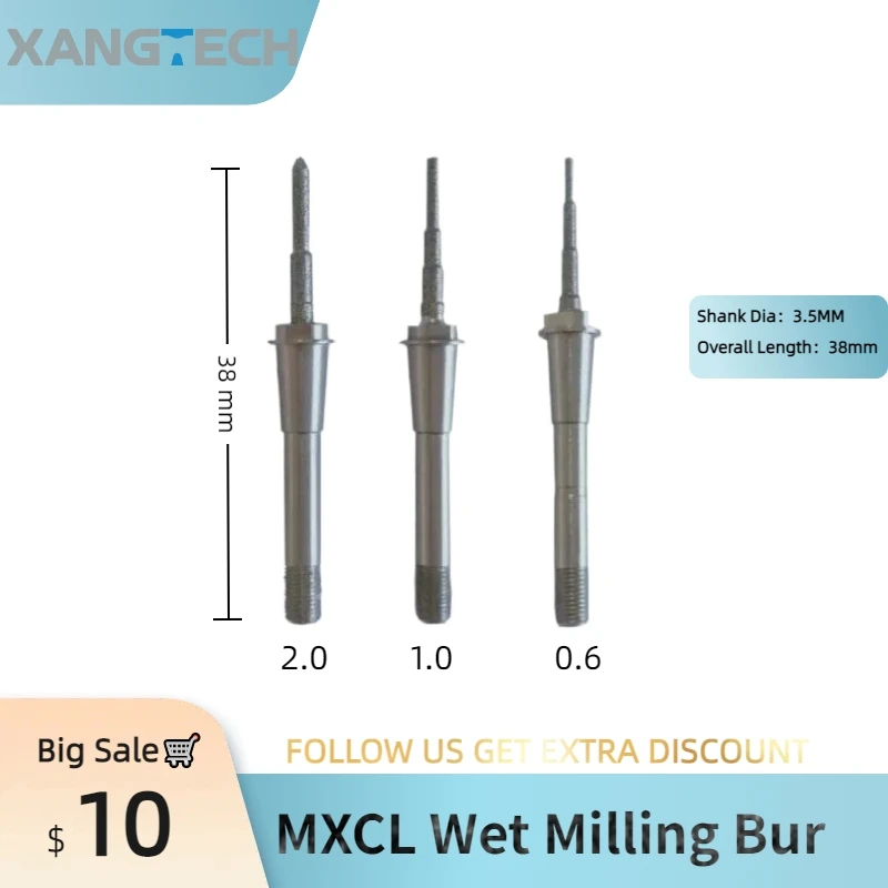 

Sirona Cerec MCXL Wet Milling Bur Dental Tools for Lithium Dislicate Block CAD CAM Dental Lab