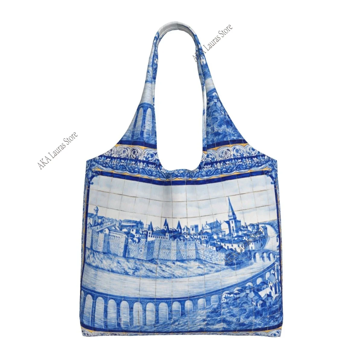 Aveiro Station Decor Grocery Shopping Bag Shopper Tote Shoulder Bag Large Handbag