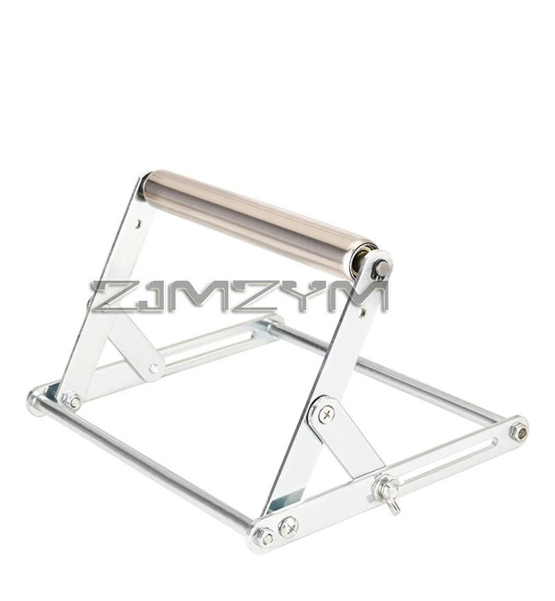 Foldable Stainless Steel Stand with One Roller Adjustable Cutting Machine Support Frame Material Support Bracket For Cutting