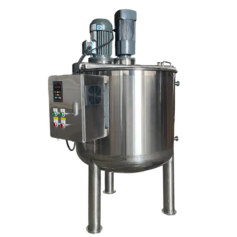 

Stainless Steel Mixer Machine Liquid Soap Detergent Shampoo Electric Jacketed Homogenizer Mixing Tank