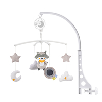Musical Baby Crib Mobile Rattle Toy with Hanging Rotating Toys Infant Bed Decoration Bed Bell Educational for 0-12 Months Infant