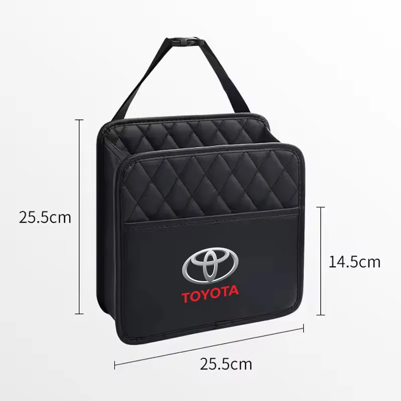 Car Storage Box Phone Pocket Back Seat Organizer Hanging Bag for Toyota Rav4 CHR Yaris Prius Avensis Corolla Camry Highlander - Image 5