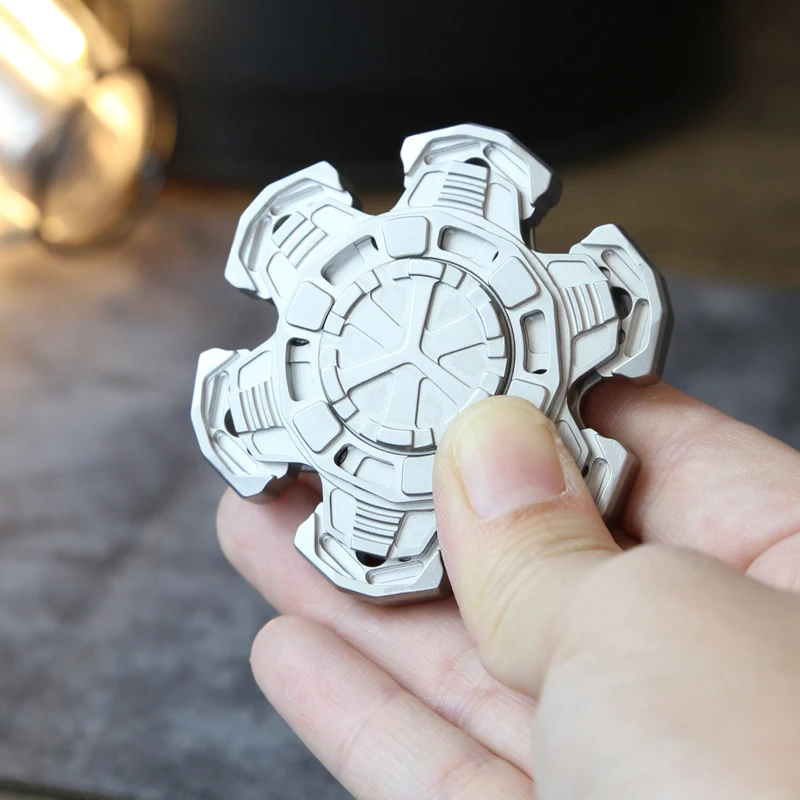 EDC Open the armor Stainless Steel Finger Spinner Stress Relief Toy Office Stress Relief Toys Fidget Toys  For Adult Gift