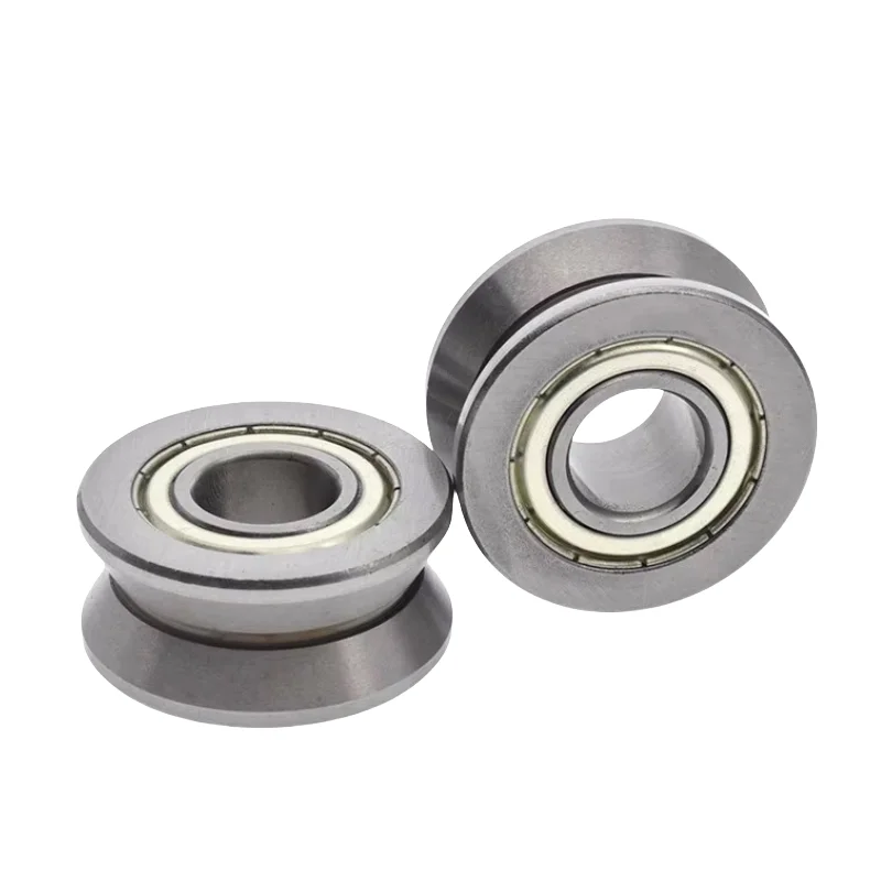 4pcs LV202-41 ZZ 15x41x20 mm V groove puller roller ball bearing Traces walking guide rail bearings 15mm * 41mm * 20mm