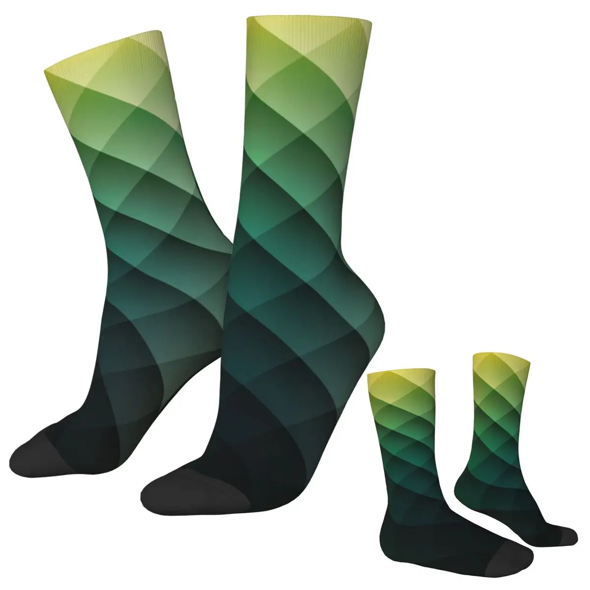 

Rhombus Print Socks Geometric Fashion Simple Pattern Funny Stockings Spring Non Skid Men Socks Warm Soft Custom Skateboard Socks