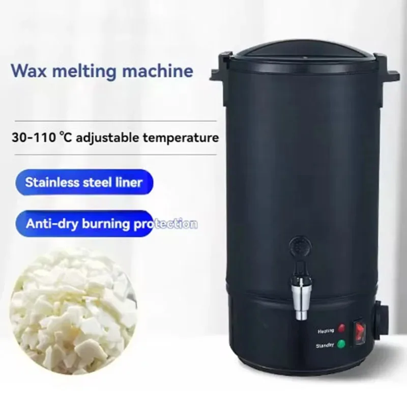 

10/8/6L Stainless Steel Wax Melter Electric Wax Melting Pot Candle Making 9-Stage Temperature