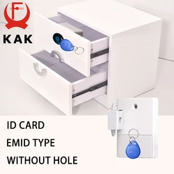 Cerradura con Sensor KAK, Sensor de tarjeta IC EMID, cerradura de tarjeta de cajón Digital, Hardware de cerradura de gabinete oculto Invisible electrónico inteligente DIY