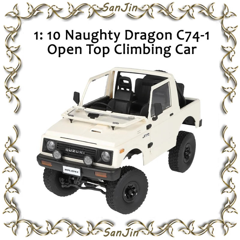 

Naughty Dragon C74-1 1/10 полноразмерный Jimny 4wd восхождение имитация пульта дистанционного управления автомобиль открытая версия