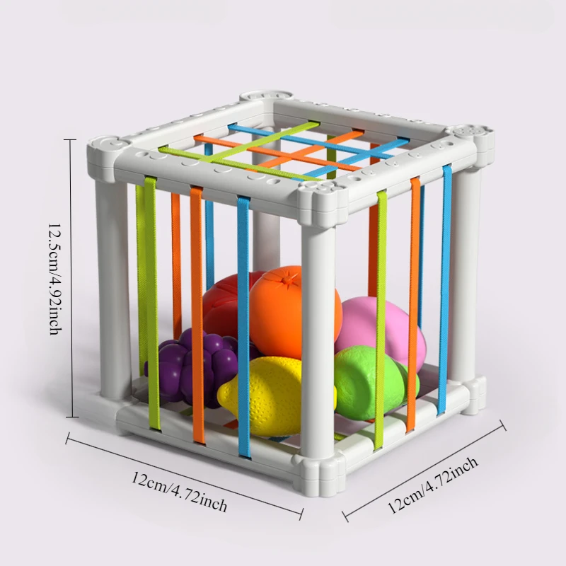 Jouets sensoriels éducatifs pour enfants, Classification des formes et des couleurs, entraînement à la poignée des doigts, reconnaissance précoce des fruits