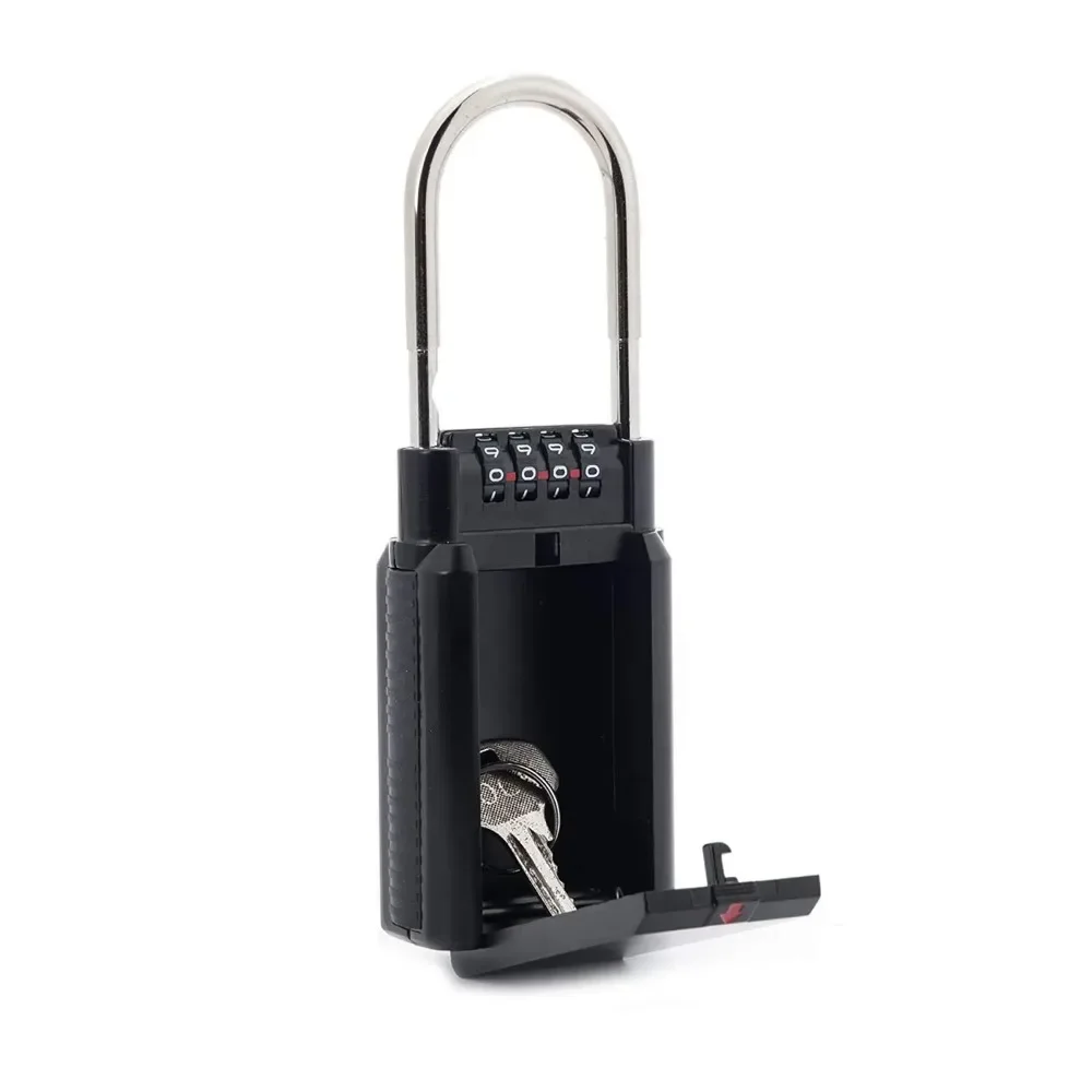 Combination Password Lock Box Key Storage Lock Box 4-Digit Combination Lock Waterproof Indoor/Outdoor