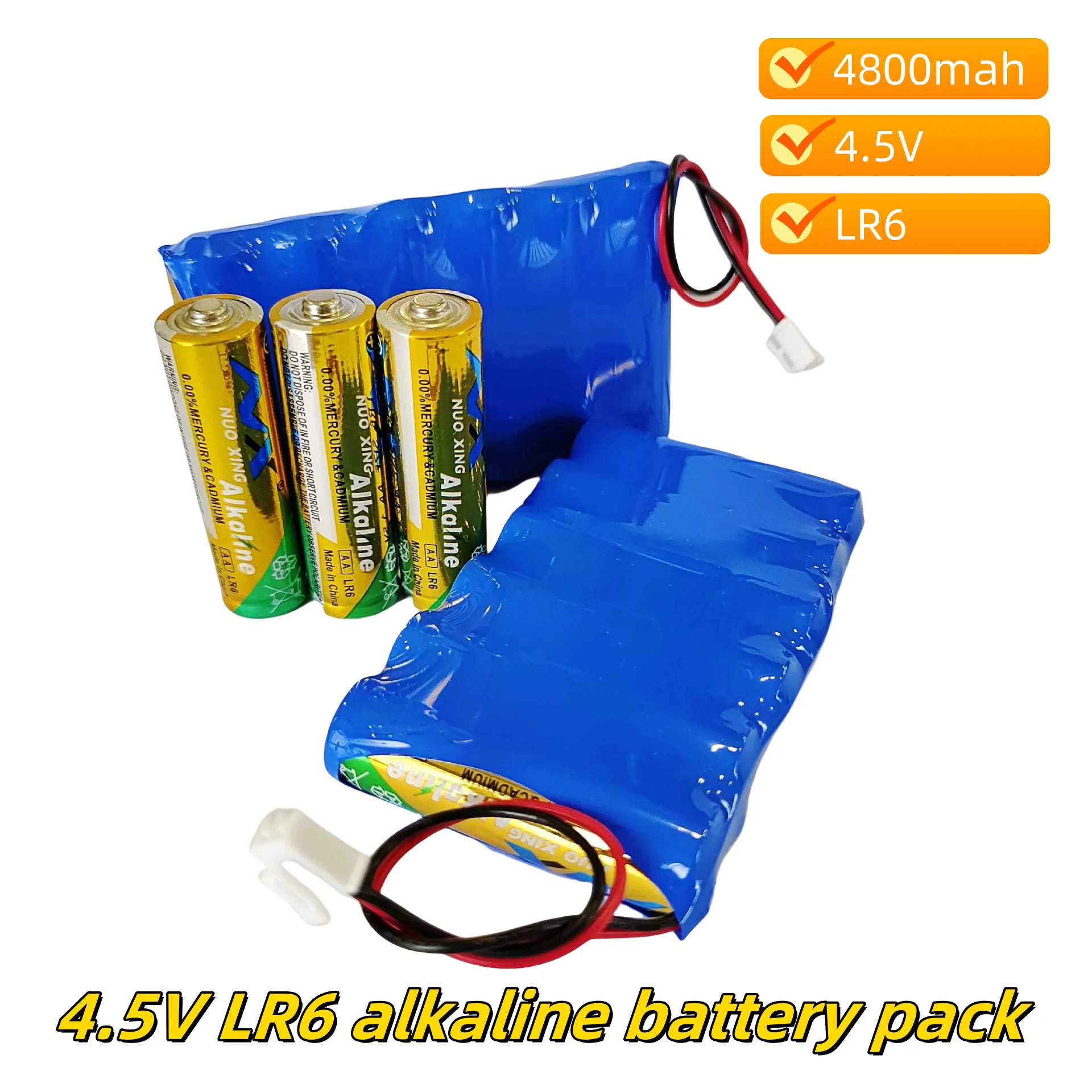 

Hotel Vending Machine Battery 4.5V AA LR6 Alkaline Battery Pack Suitable for Brands such as Nuofeng, Tailuoqu, etc