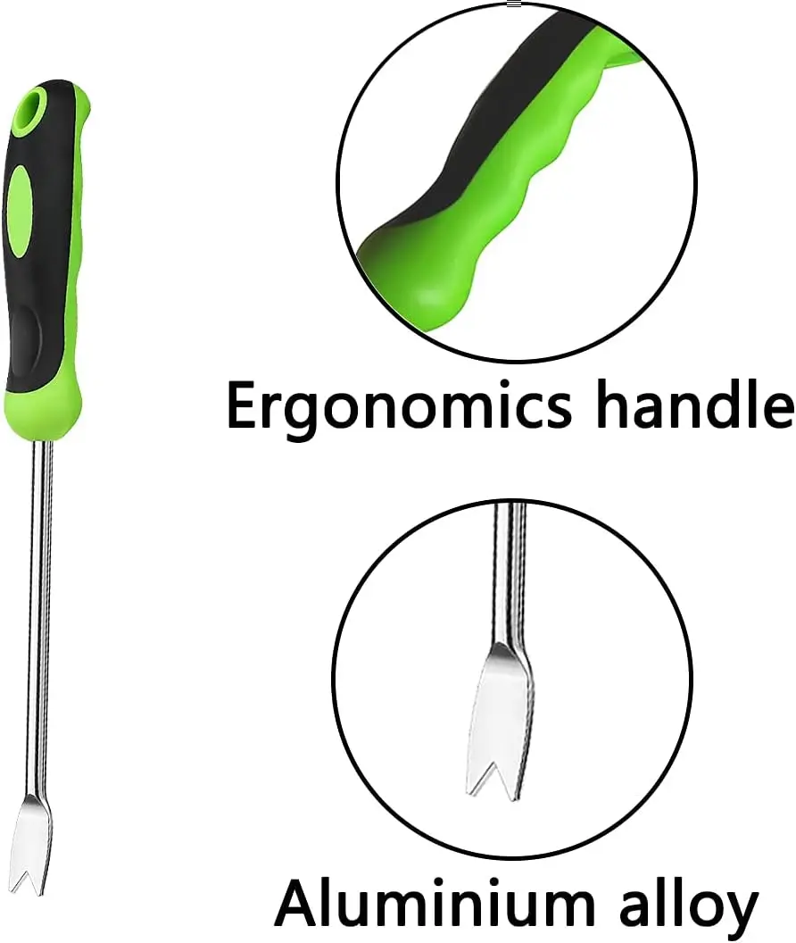 Hand Weeder Tool Stainless Steel Garden Weeding Tool,Hand Weeder Garden Weeding Removal Weed Puller Tool for Garden Lawn Farmlan