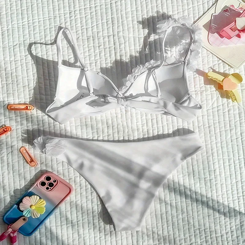 

Сексуальные красные блестящие треугольные микро-стринги, комплекты бикини для женщин, мини-купальники, купальные костюмы, бикини с лямкой на шее, Mujer, купальник 2024