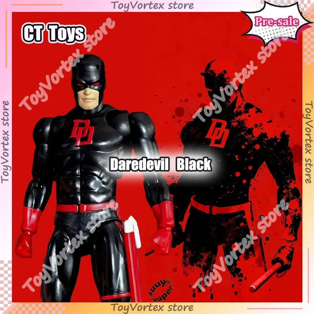 

New Ct Toys Black Daredevil Figure Mafex 223 Comic Version SHF Anime Action Figure Figurine Statue Model Kids Toys Custom Gifts