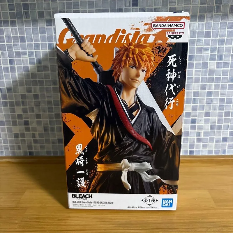متوفر في المخزون الأصلي بانداي بانبريستو بليتش كوروساكي إيتشيغو جديد وغير مفتوح أنيمي تمثال مجموعات حقيقية لعبة مجسمة هدية #5