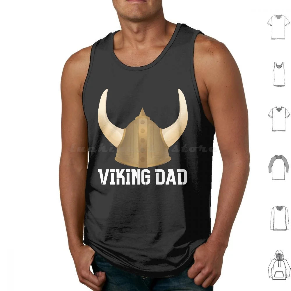 Viking Dad Funny Gift Father Day Tank Tops Vest Sleeveless Viking Scandinavian Viking God Vikings Viking Lovers Father
