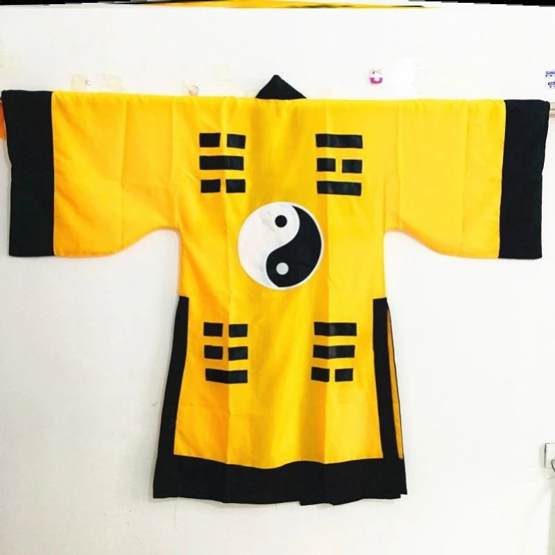 

Fu Dao Robe Wudang Mountain Dao Robe Maoshan Halloween Master Taoist Robe Yellow Men's and Women's Short Sleeve Sutra Clothes