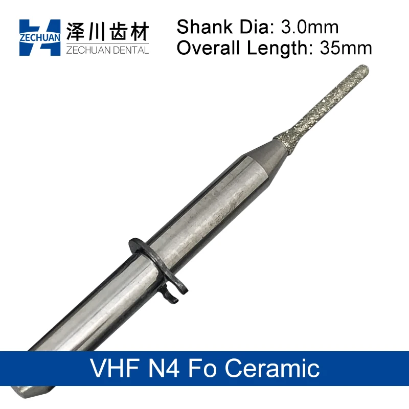 ZECHUAN High Quality Lithium Disilicate Glass Ceramic Lathe Milling Burs Fo VHF N4 System