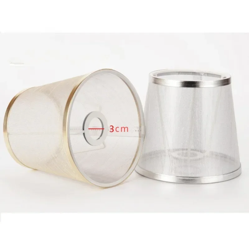 Abajur transparente para lustre, lâmpada de parede, tecido, sala de estar, quarto, acessórios